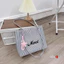 Túi Tote Merci Sọc Pastel Hàn Quốc Túi công sở Kèm Charm Sao Cute Đựng A4 Đi Học Đi Chơi Đi Biển ,đi làm