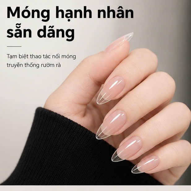 ROUNI Móng Giả Sẵn Dáng Chuẩn Form Không Cần Tạo Form Full Cover