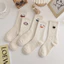 Tất Vớ Nữ Cao Cổ Họa Tiết Cảm Xúc Dễ Thương Cotton Thoáng Khí MUN STORE TEMO165