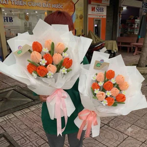 Bó hoa kẽm nhung handmade - Quà tặng kỷ niệm, sinh nhật, tốt nghiệp siêu xinh