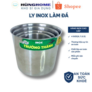 Ly inox làm đá hàng Việt Nam đường kính 7cm, 8cm, 9cm, 10cm - Ly làm đá inox để tủ lạnh tiện lợi