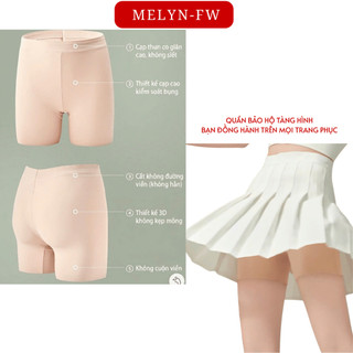 Quần đùi mặc váy cạp cao, quần mặc trong váy chất su mềm mịn thoáng mát, quần lót bảo hộ MELYN-FW free size 50-70kg