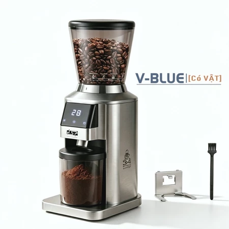 Máy xay cà phê HD3159, Máy xay hạt cafe espresso 34 cấp xay, thân inox, điều khiển cảm ứng