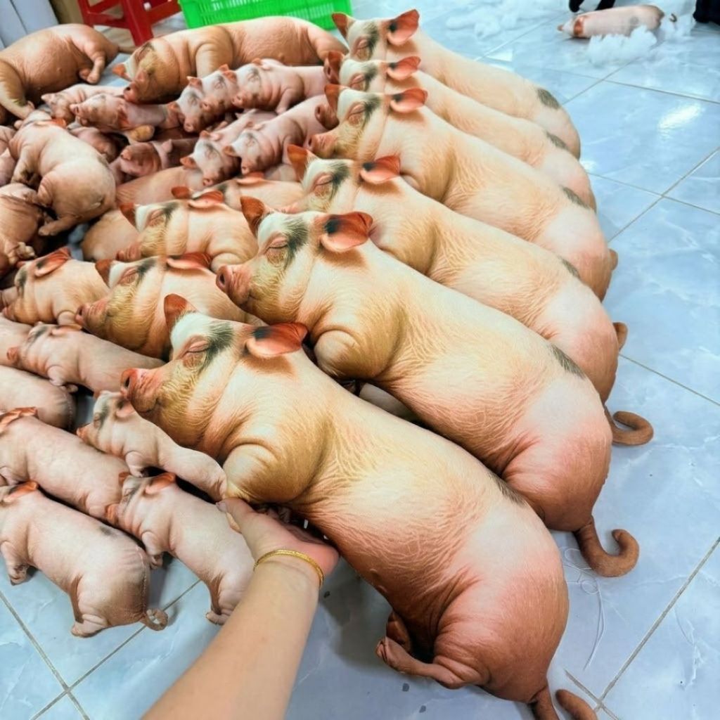 Gối Ôm Hình Heo Giống Thật Mềm Mại,Gấu Bông Lợn Sề Xấu Xí Ngủ Y Như Thật Độc Lạ Quà Tặng Hài Hước Cho Bé,Bạn Bè