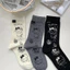Tất Vớ Nữ Cao Cổ Cotton Hello Kitty Dễ Thương Tone Trắng Đen Thời Trang MUN STORE TTDKI14