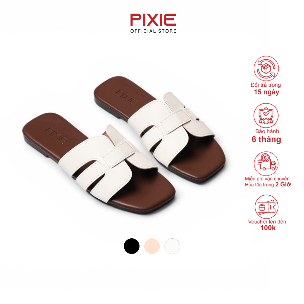 Dép Bệt Nữ Kiểu Quai Đan Chữ H Pixie E118