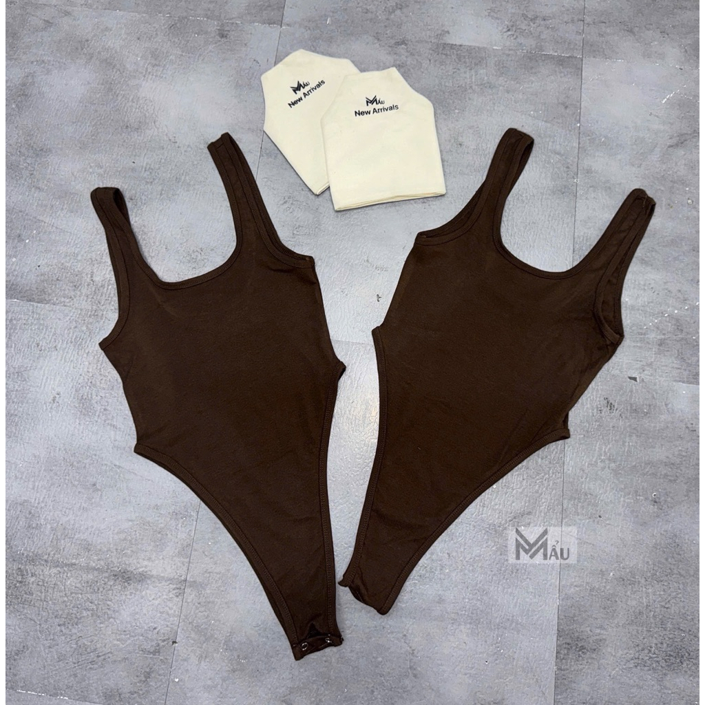 Áo body suits cổ u mix đồ siu xinh