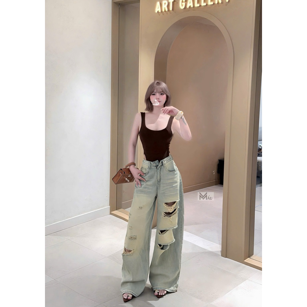 Áo body suits cổ u mix đồ siu xinh