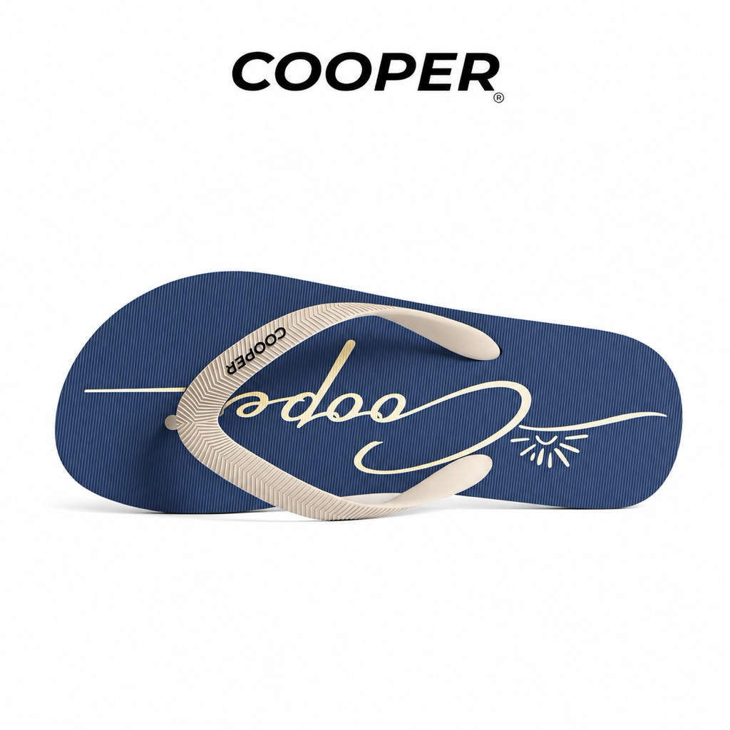 NEW Cooper Navy Heritage,Dép Xỏ Ngón Nam Nữ Đế EVA Chống Trơn, Quai Cao Su Mềm, Êm Chân, Thiết Kế Tối Giản, Đi Biển...