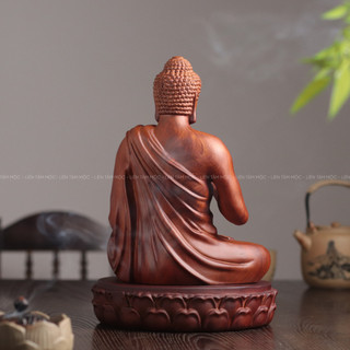 Tượng Phật Thích Ca Thủ Ấn Gỗ Hương Đá Cao 20/30cm - Decor Phật giáo, Trang Trí Bàn Thờ Phòng Thờ Góc Tu Tập