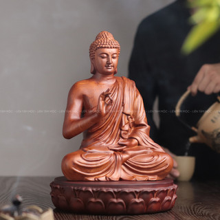 Tượng Phật Thích Ca Thủ Ấn Gỗ Hương Đá Cao 20/30cm - Decor Phật giáo, Trang Trí Bàn Thờ Phòng Thờ Góc Tu Tập
