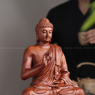 Tượng Phật Thích Ca Thủ Ấn Gỗ Hương Đá Cao 20/30cm - Decor Phật giáo, Trang Trí Bàn Thờ Phòng Thờ Góc Tu Tập