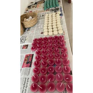 Bấc Cotton Bấm Sẵn TATAMI Tim Nến Cotton Không Khói Kèm Đế Sắt Làm Nến Tealight Nến Ly Handmade