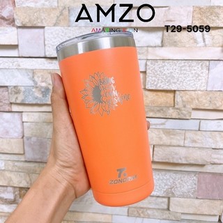 AMZO_LY GIỮ NHIỆT THÁI LAN NOZORORM SƠN NHÁM CAO CẤP 600ML (TẶNG KÈM TÚI)