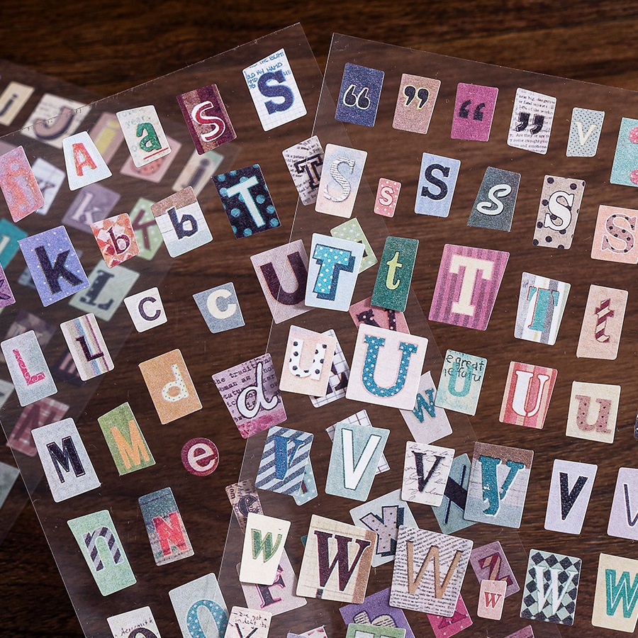 Set 6 miếng sticker dán xinh trang trí quà tặng