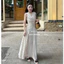 MIU.STUDIO• Đầm sát nách chấm bi cổ V phối viền ren cao cấp,Váy maxi chấm bi vintage thiết kế xoắn ngực nhún eo tôn dáng