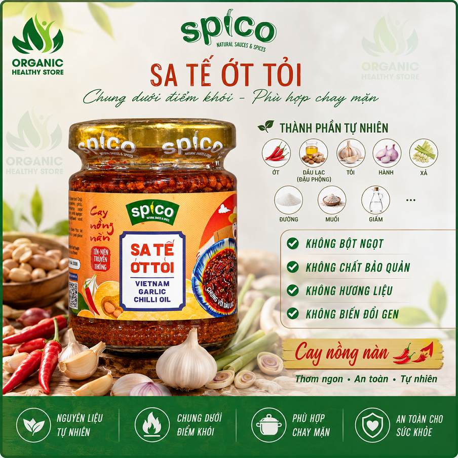Sa Tế Ớt Tỏi - Xốt Ướp Thịt Nướng SPICO BBQ Marinade sauce
