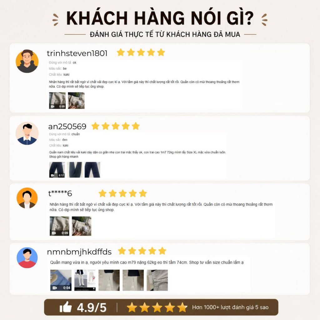 Quần kaki nam CREMA BAMI HOME, quần dài kaki ống suông basic, chất vải dày dặn, chuẩn form QK14 | BigBuy360 - bigbuy360.vn