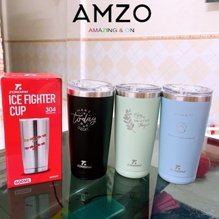 AMZO_LY GIỮ NHIỆT THÁI LAN NOZORORM SƠN NHÁM CAO CẤP 600ML (TẶNG KÈM TÚI)