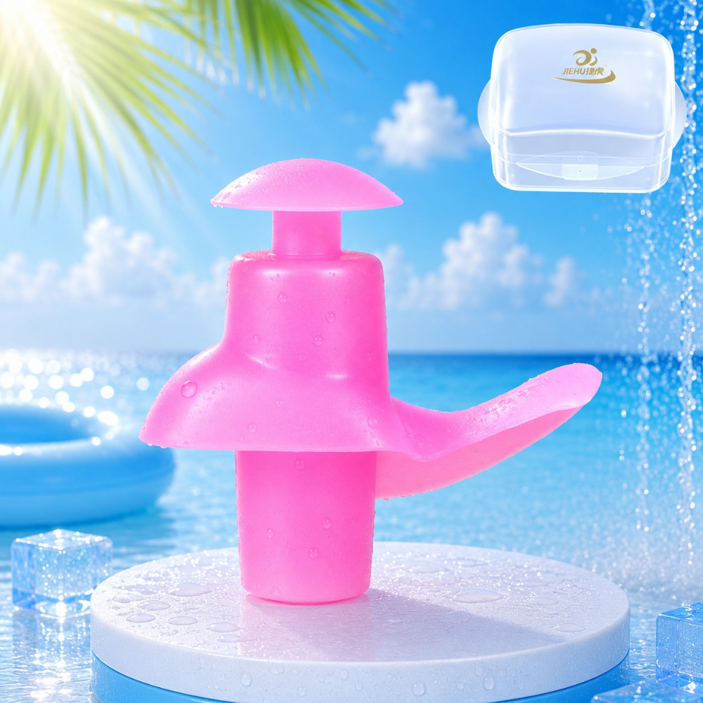 Bộ 2 nút bịt tai chống nước SUZE cao cấp, bịt tai JIEHU cho người lớn và trẻ em bằng silicone mềm mịn, chống nước tốt