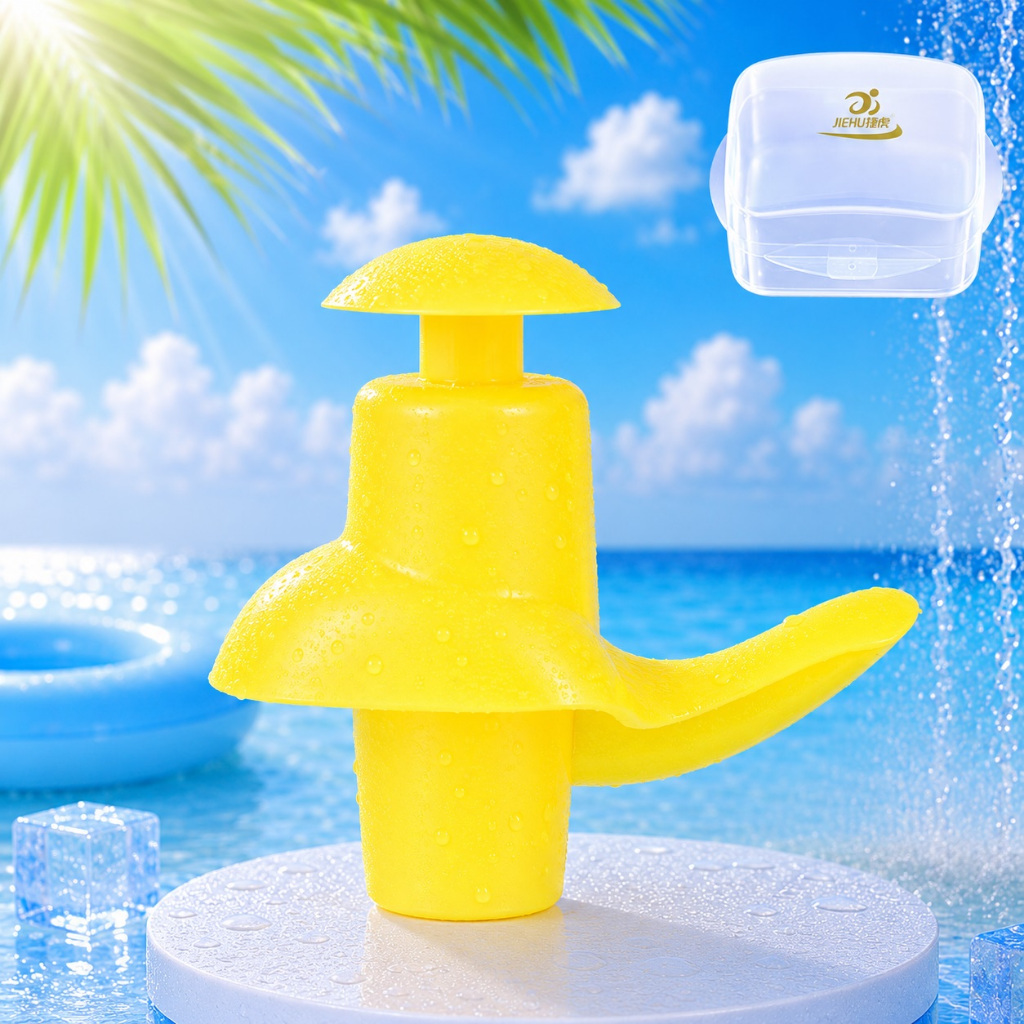 Bộ 2 nút bịt tai chống nước SUZE cao cấp, bịt tai JIEHU cho người lớn và trẻ em bằng silicone mềm mịn, chống nước tốt