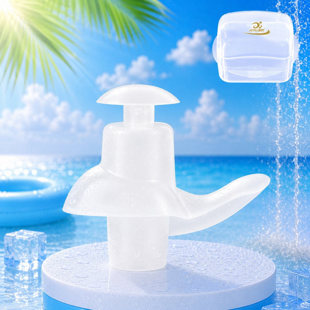 Bộ 2 nút bịt tai chống nước SUZE cao cấp, bịt tai JIEHU cho người lớn và trẻ em bằng silicone mềm mịn, chống nước tốt