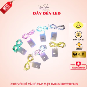 Dây Đèn LED 7 Màu 1M Trang Trí Phòng Ngủ, Decor Bàn Học, Làm Lồng Đèn, Hoa Kẽm Nhung - YÊN STORE