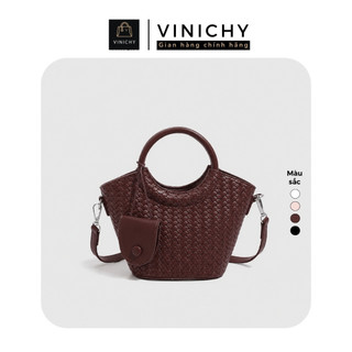 (Deal mở bán tặng quà QU3) Túi xách nữ đeo chéo, đeo vai VINICHY size 20cm HA910
