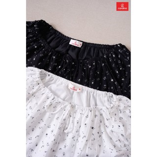 6AKC39 Áo Nữ 𝐂𝐀𝐑𝐃𝐈𝐍𝐀 Chất thô đũi Cao Cấp Áo Dáng bom gấu Tay  cộc Cổ tròn chun Trẻ Trung