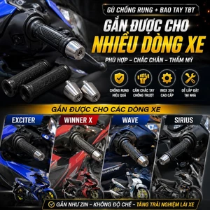 Gù chống rung inox 304 nhiều mẫu gắn xe honda yamaha có giao hỏa tốc HCM