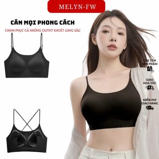 Combo 2 áo lót áo ngực áo bra nữ MELYN-FW chất su lạnh mút mỏng 1cm không gọng thoáng mát gom quả chống xệ mềm BRA9133