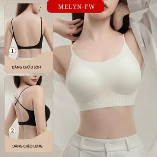 Combo 2 áo lót áo ngực áo bra nữ MELYN-FW chất su lạnh mút mỏng 1cm không gọng thoáng mát gom quả chống xệ mềm BRA9133