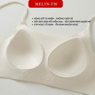 Combo 2 áo lót áo ngực áo bra nữ MELYN-FW chất su lạnh mút mỏng 1cm không gọng thoáng mát gom quả chống xệ mềm BRA9133