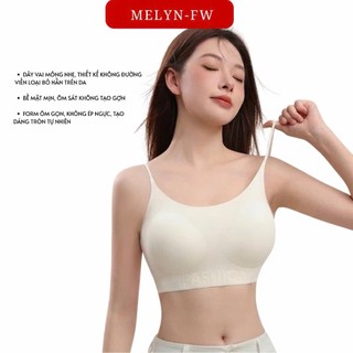 Combo 2 áo lót áo ngực áo bra nữ MELYN-FW chất su lạnh mút mỏng 1cm không gọng thoáng mát gom quả chống xệ mềm BRA9133