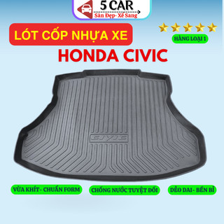 LÓT CỐP xe Honda Civic 2007 - NAY Nhựa dẻo siêu đẹp, siêu bền, chống thấm nước, không mùi, vừa khít xe
