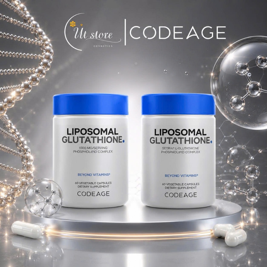Viên Uống Trắng Da Codeage Liposomal Glutathione Mỹ 1000mg/500mg Hộp 60 Viên