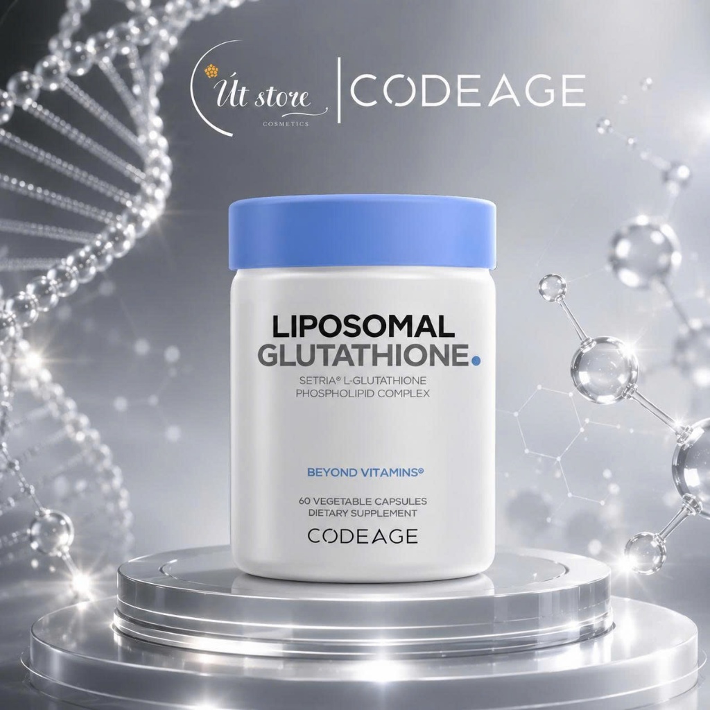 Viên Uống Trắng Da Codeage Liposomal Glutathione Mỹ 1000mg/500mg Hộp 60 Viên