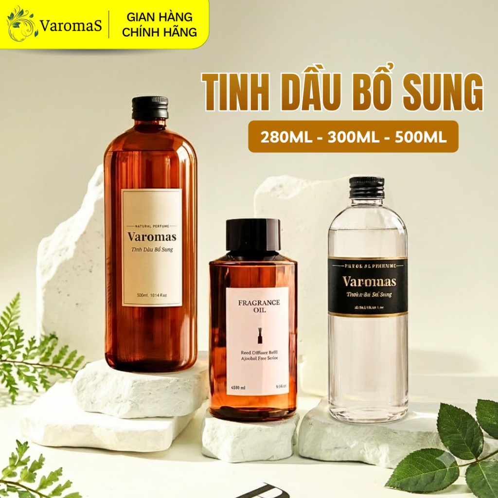 Tinh Dầu Bổ Sung VaromaS Khuếch Tán Thơm Phòng Thiên Nhiên KT08 - KT27 - KT68