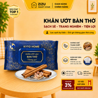 Khăn Ướt Lau Bàn Thờ Hương Quế - Khử Mùi Thanh Khiết, Lau Sạch Nhanh, Không Cay Mắt – 1 Gói 30 Tờ