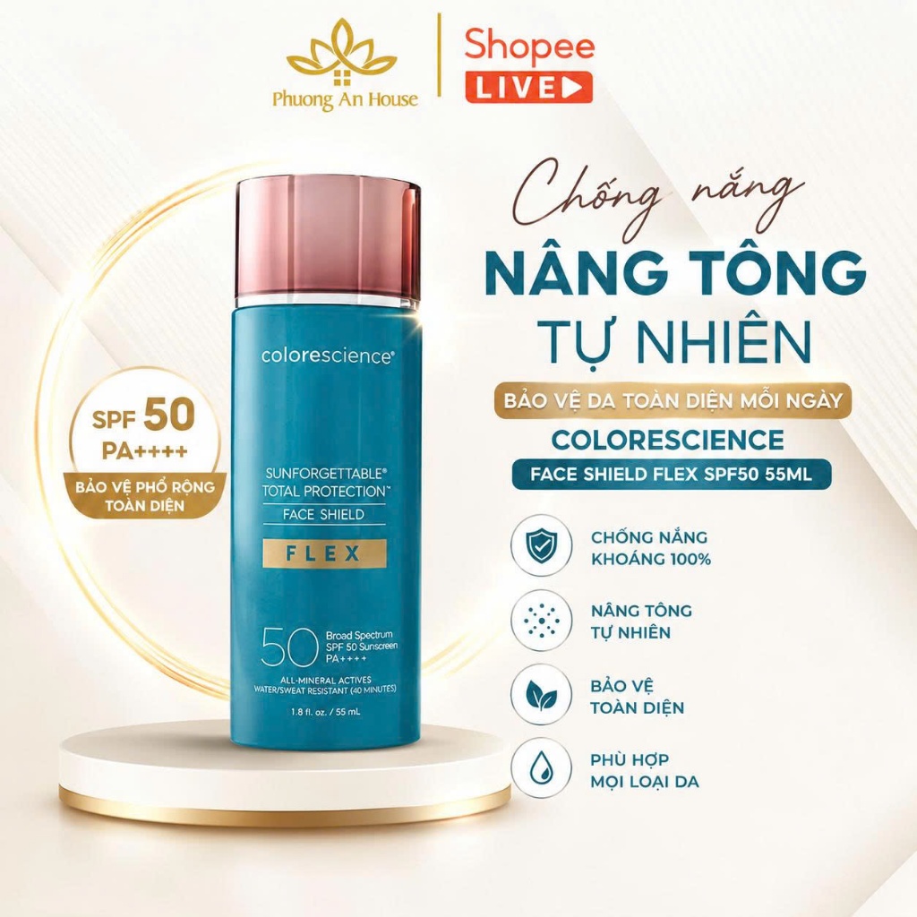 Kem Chống Nắng Colorescience Face Shield Flex SPF50 55ml - Phương An House