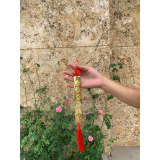 Thước lục đế ngũ đế dài 20cm vật phẩm phong thuỷ tài lộc thước thăng quan