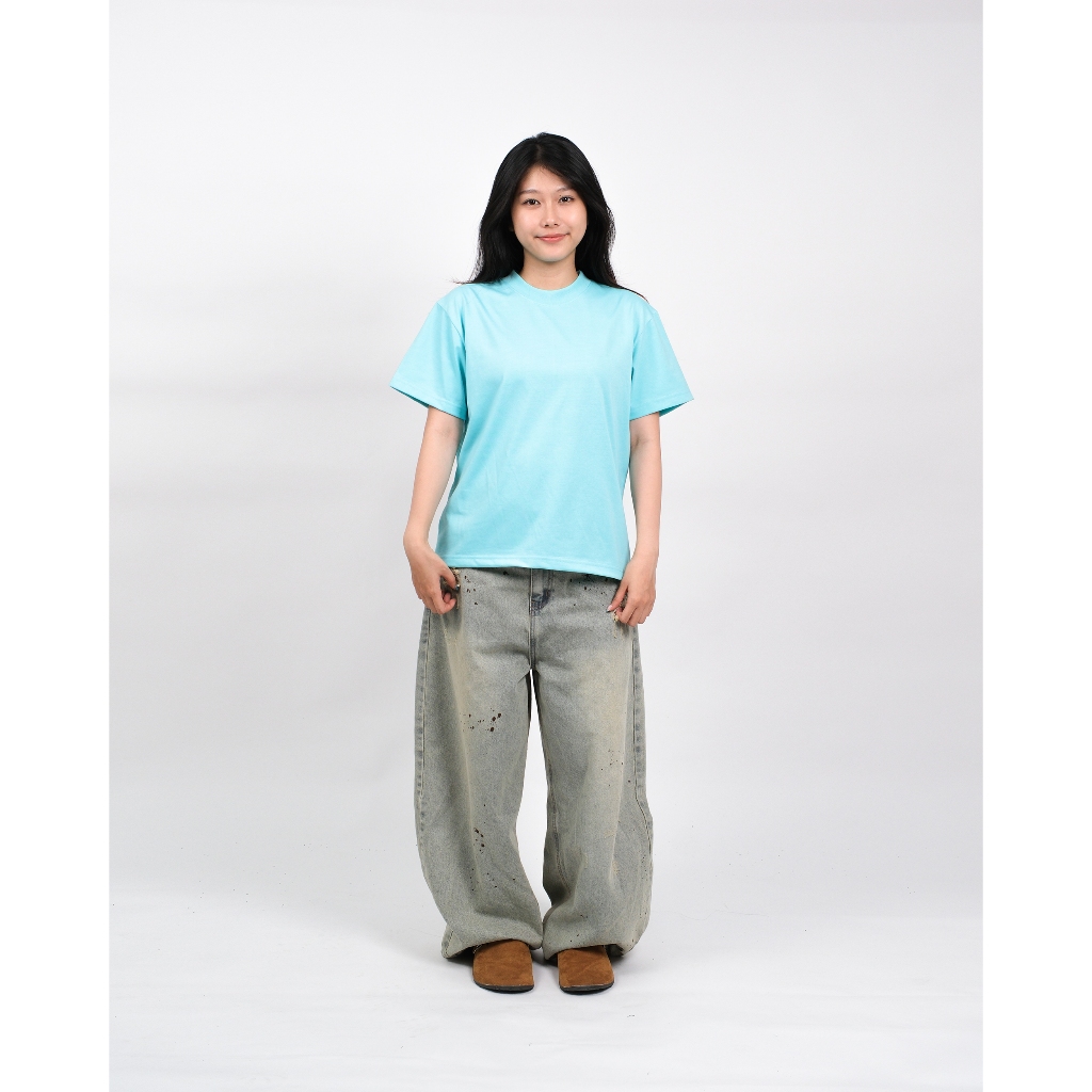 Áo thun trơn MMESTLINE Basic form Boxy vải premium Cotton