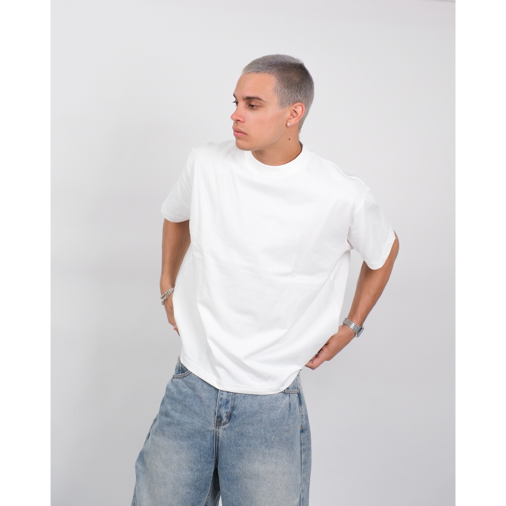 Áo thun trơn MMESTLINE Basic form Boxy vải premium Cotton