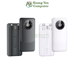Pin Sạc Dự Phòng REMAX RPP-37 10000mAh 22.5W PD20W QC3.0 Tích Hợp 2 Dây Sạc, Màn Hình LED - BH 1 Năm - Hoangyencomputer
