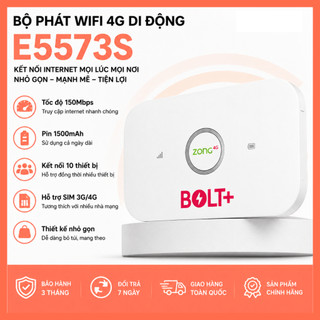 Bộ Phát WiFi 4G E5573S – Cắm SIM 4G LTE Tốc Độ 150Mbps – Pin 1500mAh – Kết Nối 10 Thiết Bị
