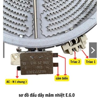 Mâm Nhiệt Hồng Ngoại E.G.O Chính Hãng 2200W/1000W – 2 Vòng Nhiệt – Mâm Quang Bếp Hồng Ngoại – Hàng Mới Có Bảo Hành
