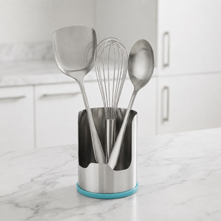 Giá Đỡ Dụng Cụ Nhà Bếp 6in1 Inox 304, Kệ Gác Nắp Nồi, Đũa Thìa Dao Kéo Chống Trượt