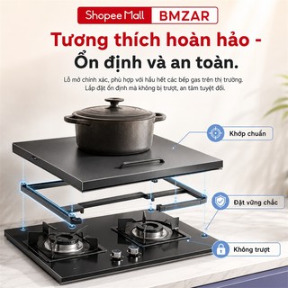Vỏ bảo vệ bếp gas inox Làm dày Tấm Chắn bếp gas Dầu Mỡ Nắp bếp gas Chống dầu mỡ
