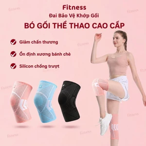 Đai Bó Gối Thể Thao Fitness Chất Liệu Dệt Kim Cao Cấp Hỗ Trợ Bảo Vệ Khớp Gối-Đai Bảo Vệ Đầu Gối Khi Tập Gym,Pilates,Yoga