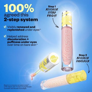Kosas Revealer Extra Bright kem che khuyết điểm serum Magic & Illusion 5ml làm sáng, che phủ mịn